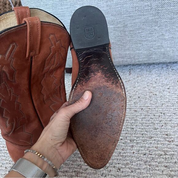 Dan Post Brown Cowbu Western leather boots main image 8